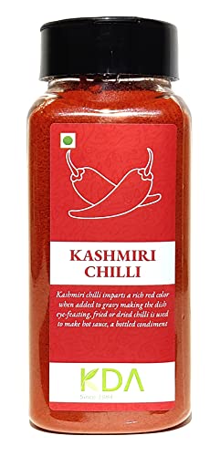 KDA Red Kashmiri Chilli Powder (Lal Kashmiri Mirch), 125g