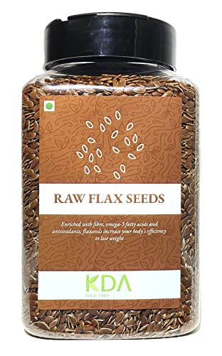 KDA Raw Flax Seeds (Alsi) | Unsalted | Superfood, 450g
