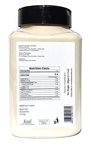 KDA Dehydrated White Onion Powder, 400g
