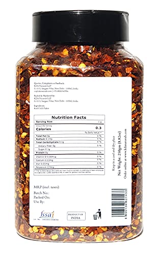 KDA Dried Red Chilli Flakes, 250g