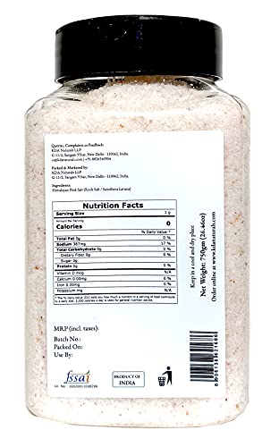 KDA Himalayan Pink Salt (Rock Salt / Saindhava Lavana), 750g