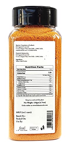 KDA Yellow Chilli Powder | Yellow Pepper (Peeli Mirch), 130g