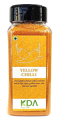 KDA Yellow Chilli Powder | Yellow Pepper (Peeli Mirch), 130g