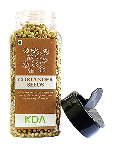 KDA Coriander Seeds Whole (Sabut Dhania / Dhaniya / Dhana), 80g