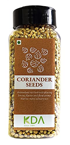 KDA Coriander Seeds Whole (Sabut Dhania / Dhaniya / Dhana), 80g