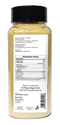KDA Green Chilli Powder (Hari Mirch Powder) | Green Pepper, 100g