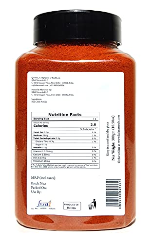 KDA Red Chilli Powder (Lal Mirch) | Hot & Spicy, 300g
