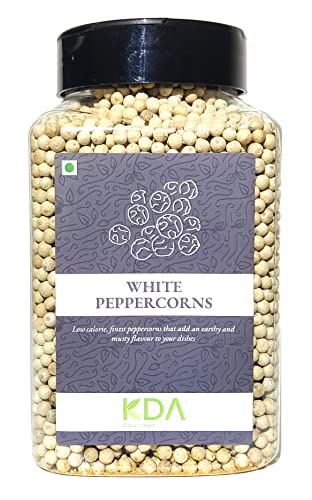 KDA White Peppercorns (White Pepper / Safed Mirch), 400g