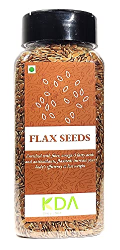 KDA Raw Flax Seeds (Alsi) | Unsalted | Superfood, 200g