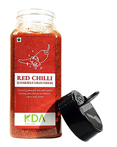 KDA Red Chilli (Coarsely Grounded / Kuti Mirch) | Hot & Spicy, 100g