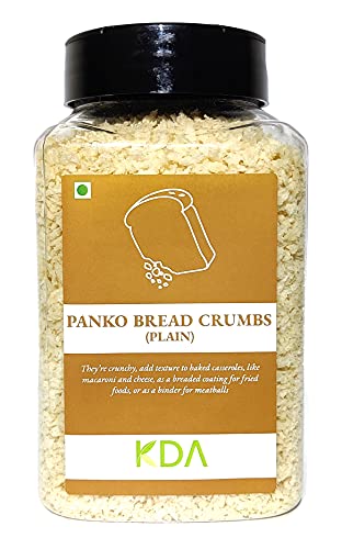 KDA Panko Bread Crumbs (Plain) | Japanese Style | Crispy & Absorbs Less Oil, 175g
