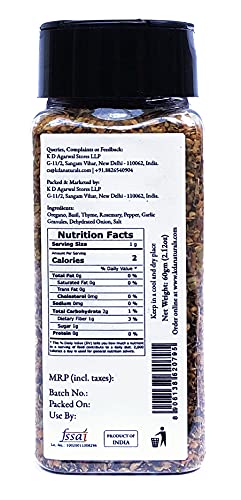 KDA Italian Seasoning | Pizza & Pasta Seasoning | Pizza & Pasta Masala, 60g