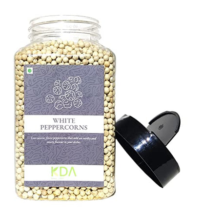 KDA White Peppercorns (White Pepper / Safed Mirch), 400g