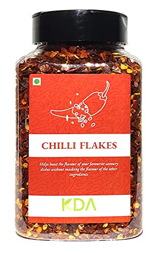 KDA Dried Red Chilli Flakes, 250g