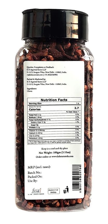 KDA Cloves (Laung / Lavang), 100g